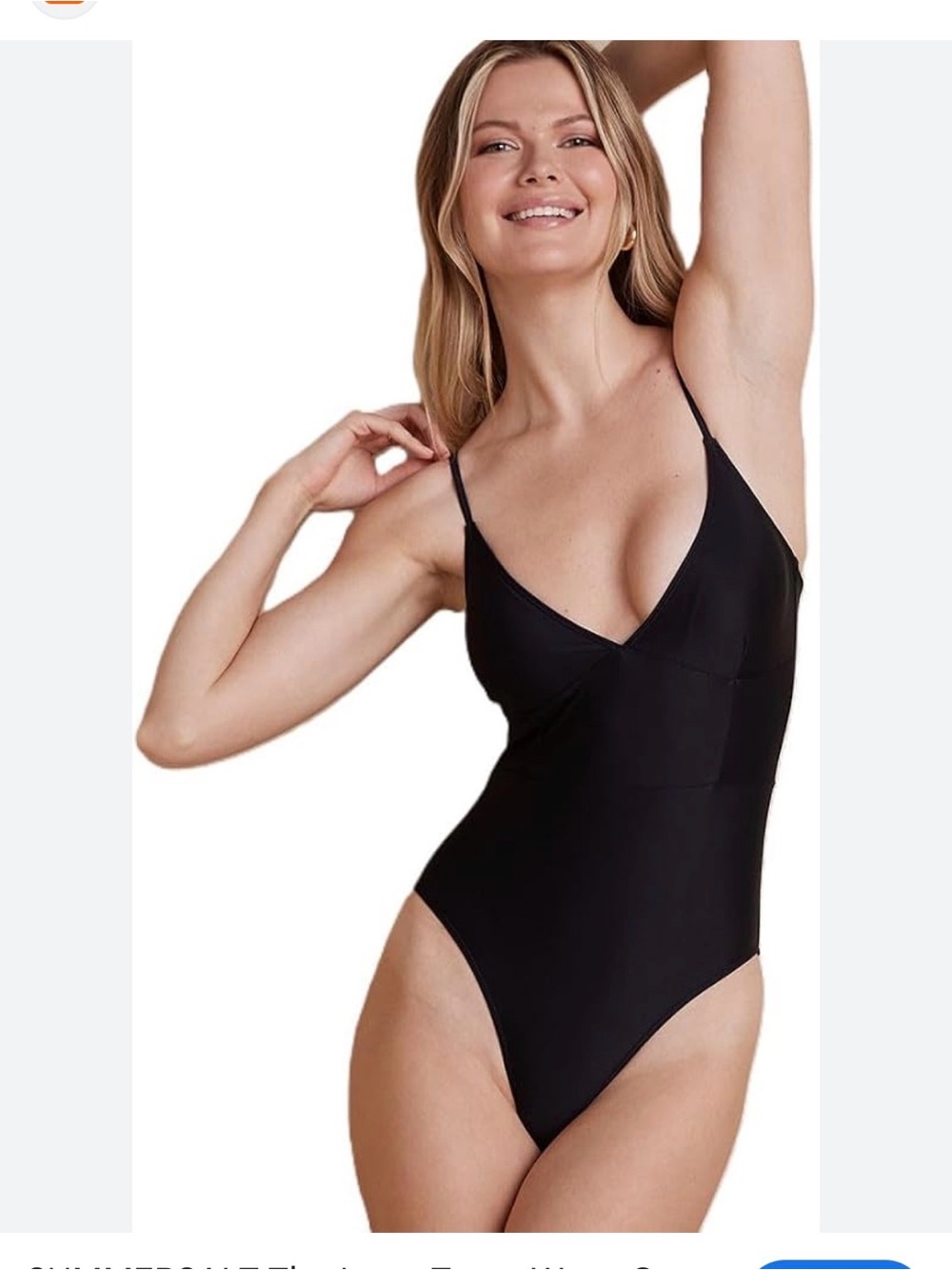 Summersalt The Long Torso Wave One piece Swimsuit like new Sz 8 black swim